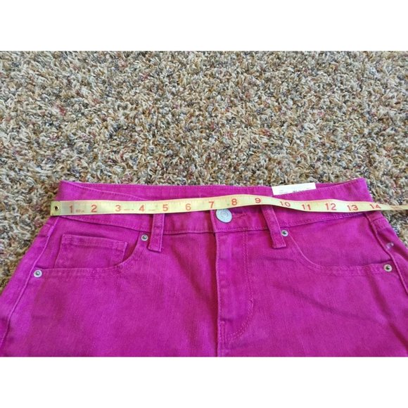 NEW NWT! Decree Jean Denim Shorts Ultra Pink Size - Picture 7 of 8